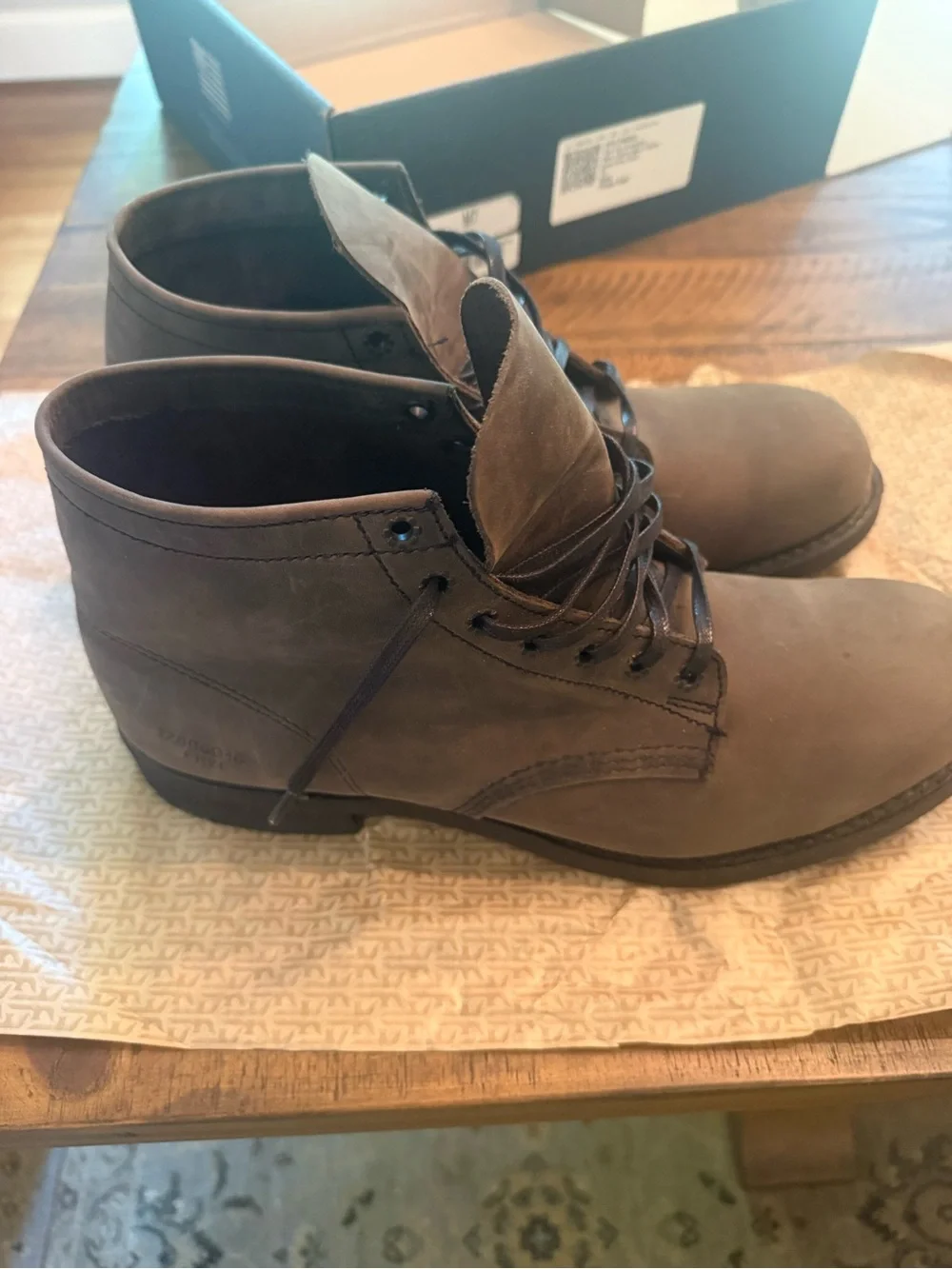 Frye prison boot in grey - men’s